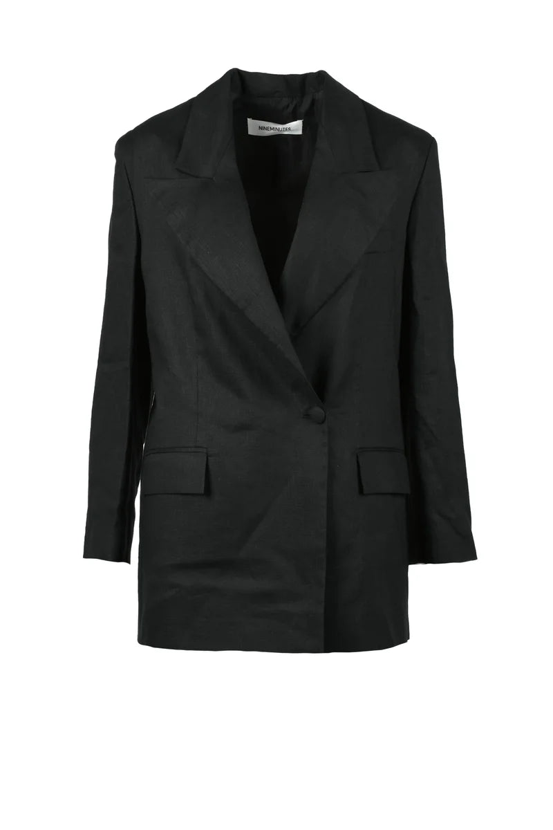 Linen Jacket - Black