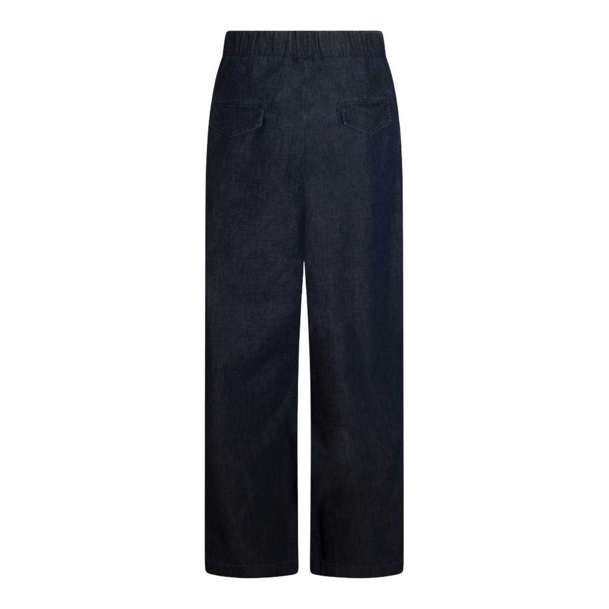 Wide-Leg Pants with Elastic Waistband