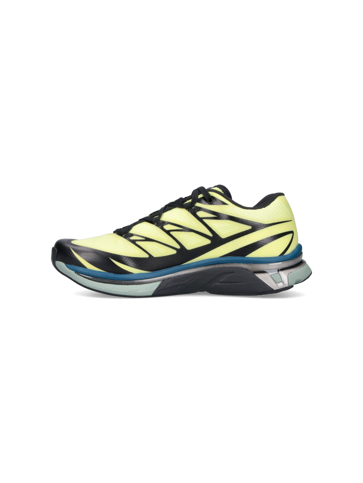 Yellow Graphic Accent Multi-Layered Sneakers