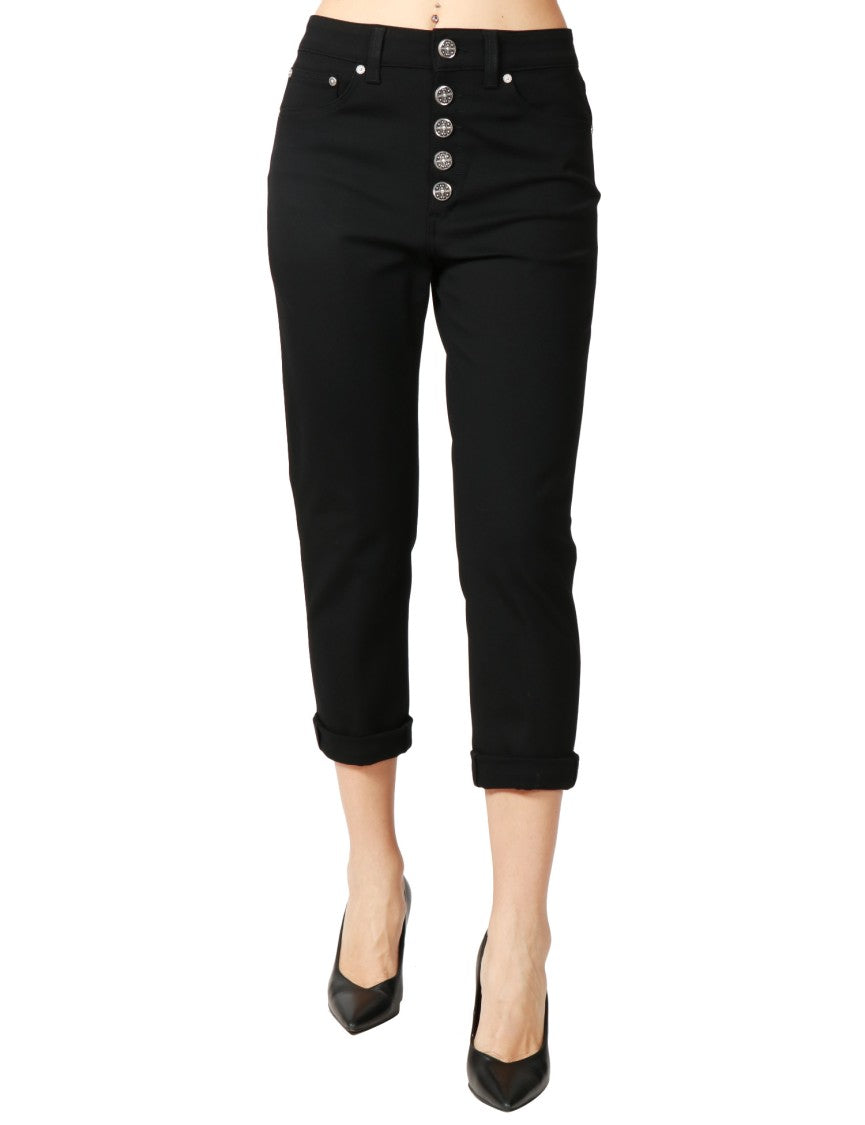 Straight-Leg Jeans with Mid-Rise Waist