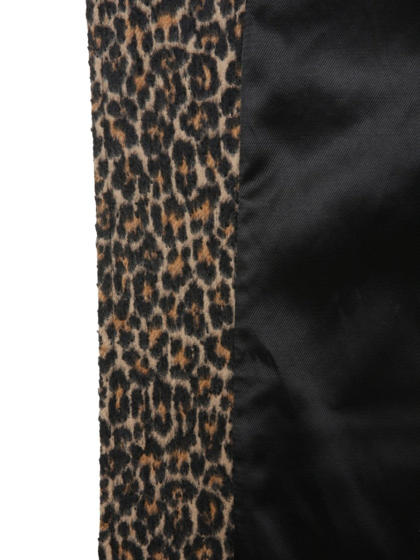 Structured Leopard Print Jacket