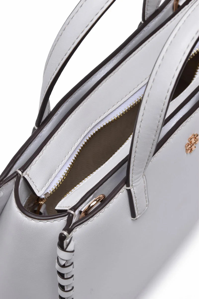 Emerson Whipstitch Mini Tote Bag - White