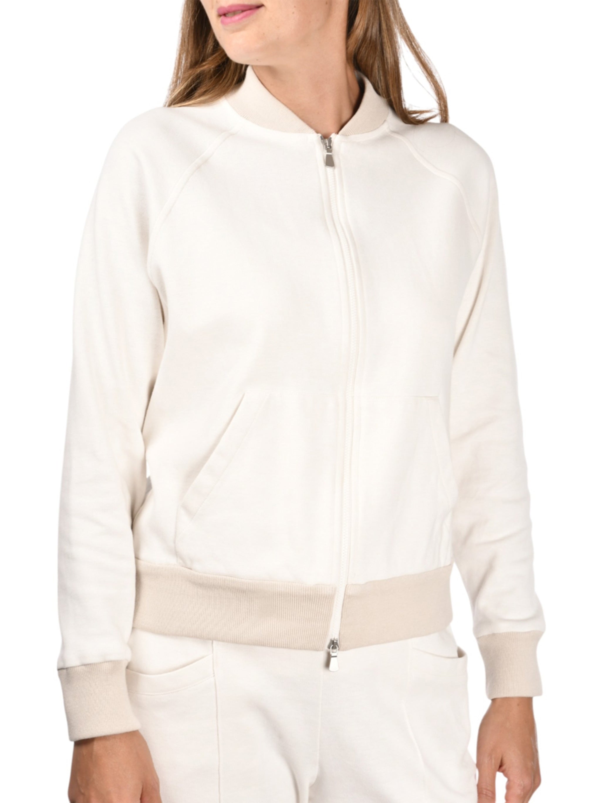 Black Bomber Zip Minimalist Cotton Jacket