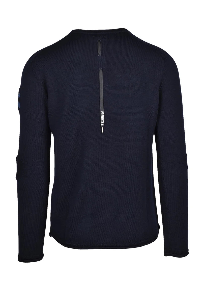 Crewneck Sweater in Wool - Blue
