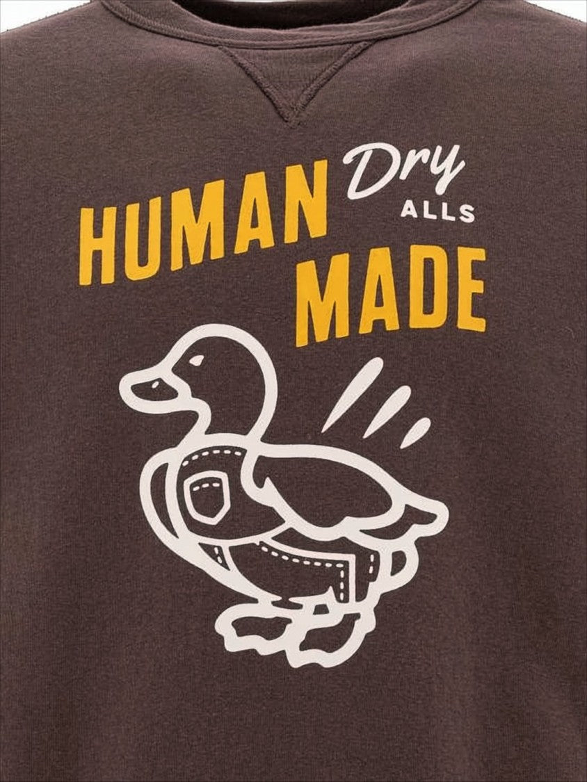 Relaxed Fit Graphic Print Long-Sleeve Sweatshirt