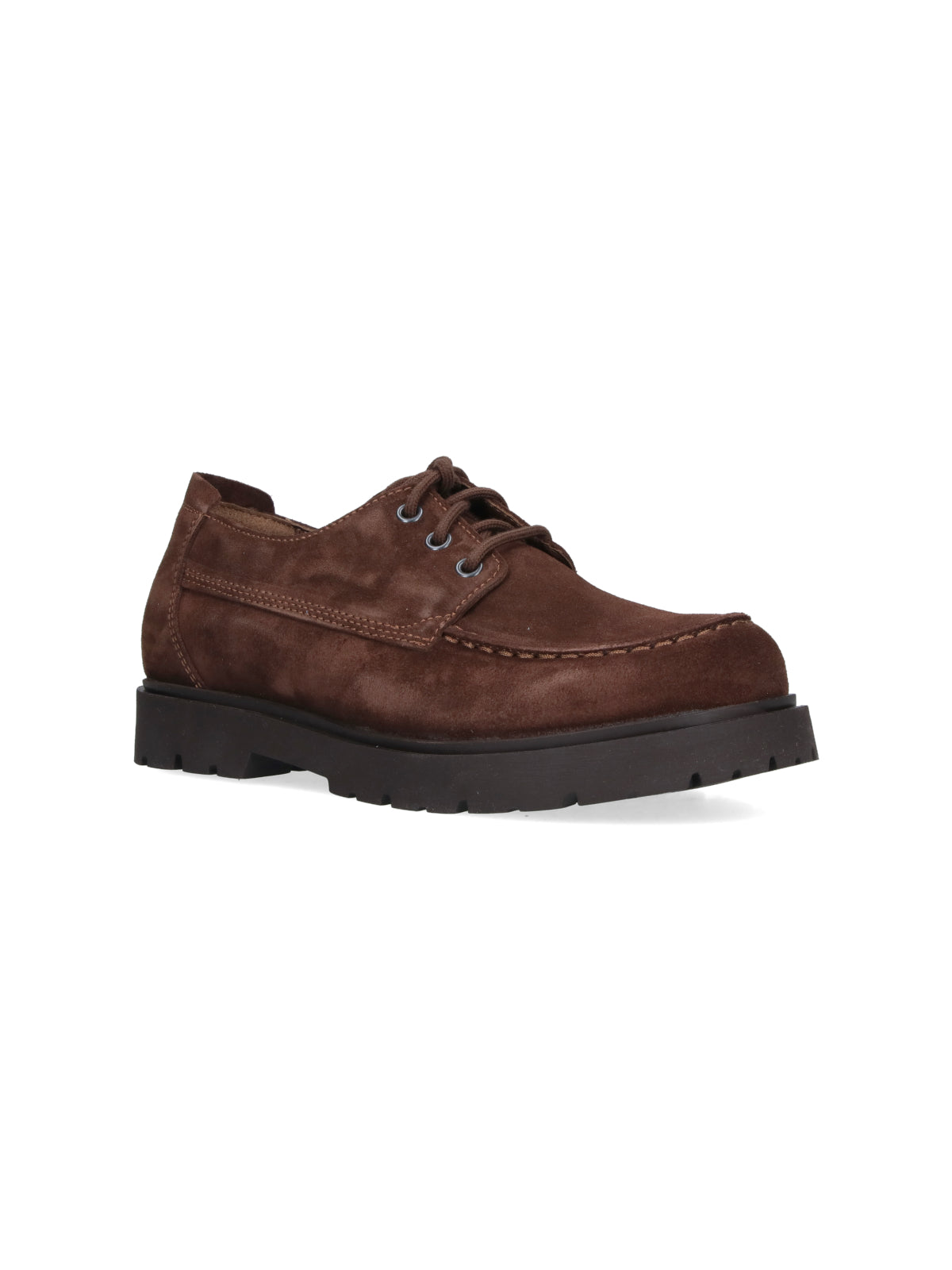 "Highwood Moc Lace Low" Derby Shoes – Brown