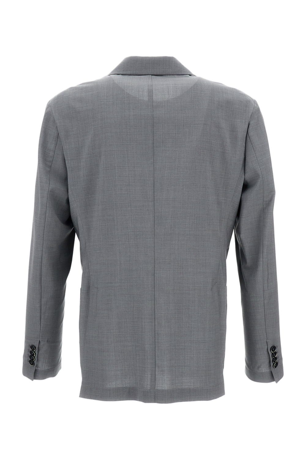 Single-Breasted Wool Jacket with Classic Fit