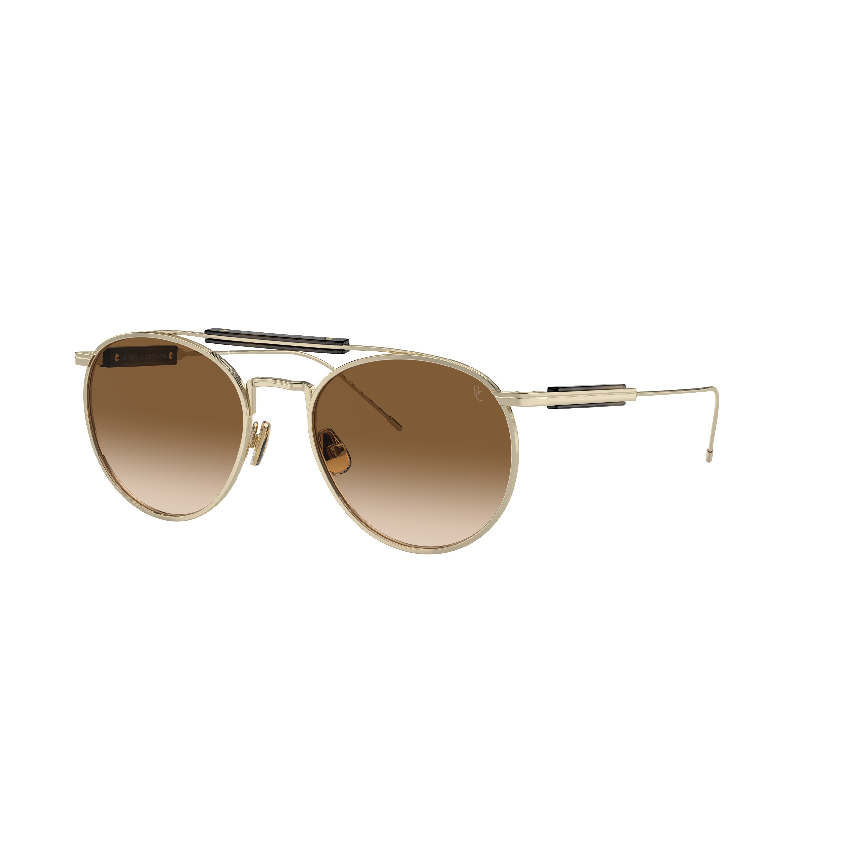0bc2004st Titanium Frame Sunglasses with Double Bridge