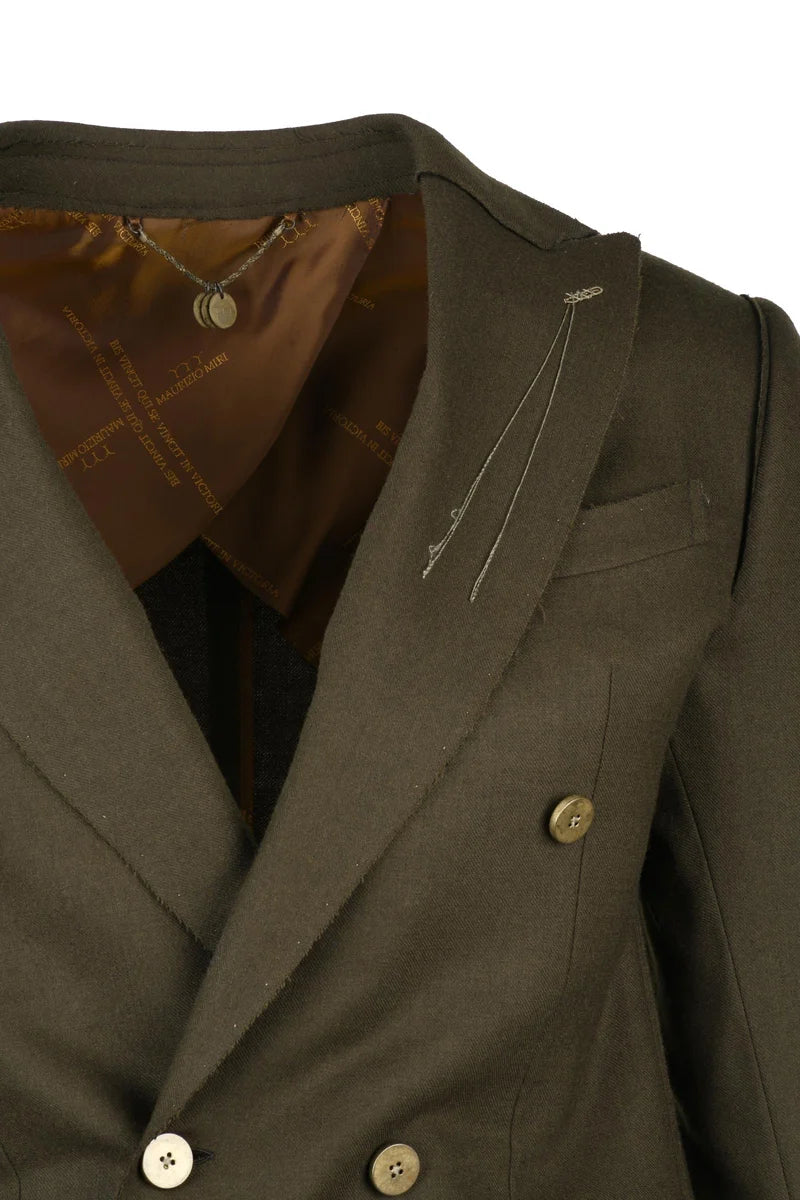 Double-Breasted Jacket - Military Green