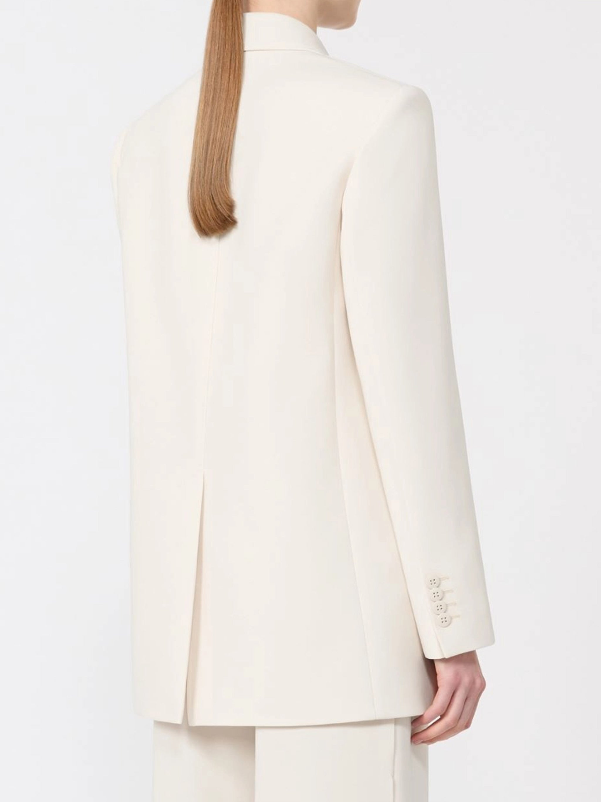 White Bosco Structured Tailored Blazer
