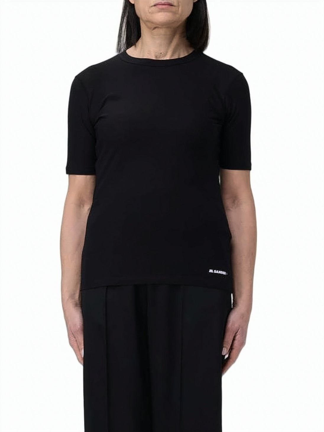 Relaxed-Fit Crew Neck T-Shirt with Subtle Logo Detail