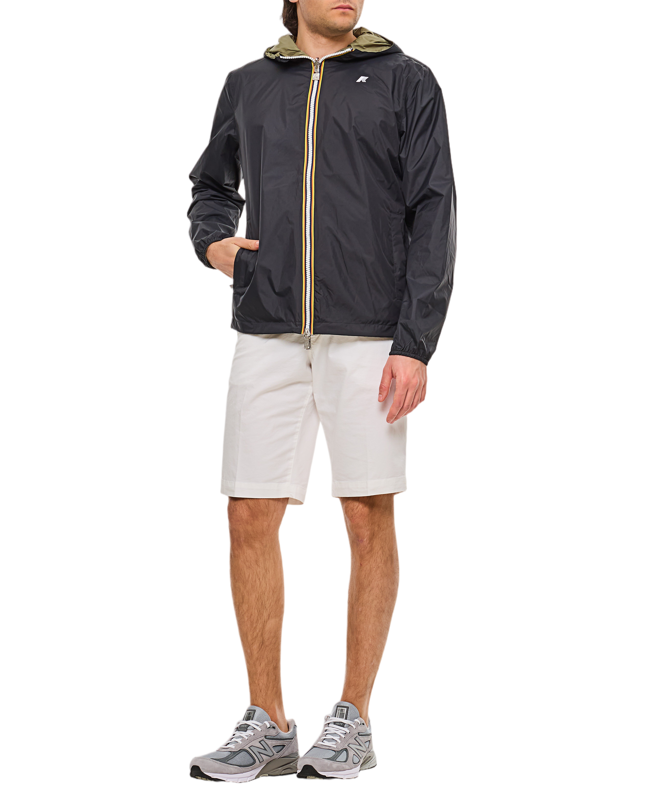 Black Hooded Zip Jacket