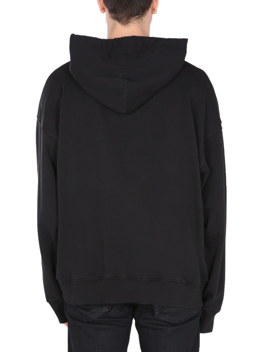 Graphic Logo Hoodie With Drawstring
