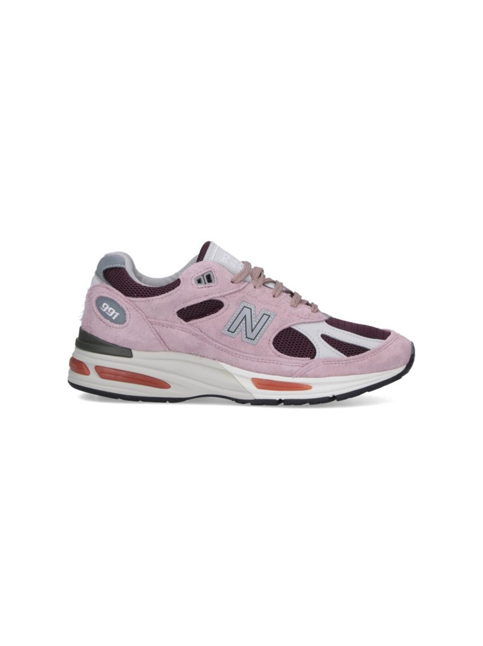 Suede And Mesh Sneakers With Iconic Branding And Textured Accents