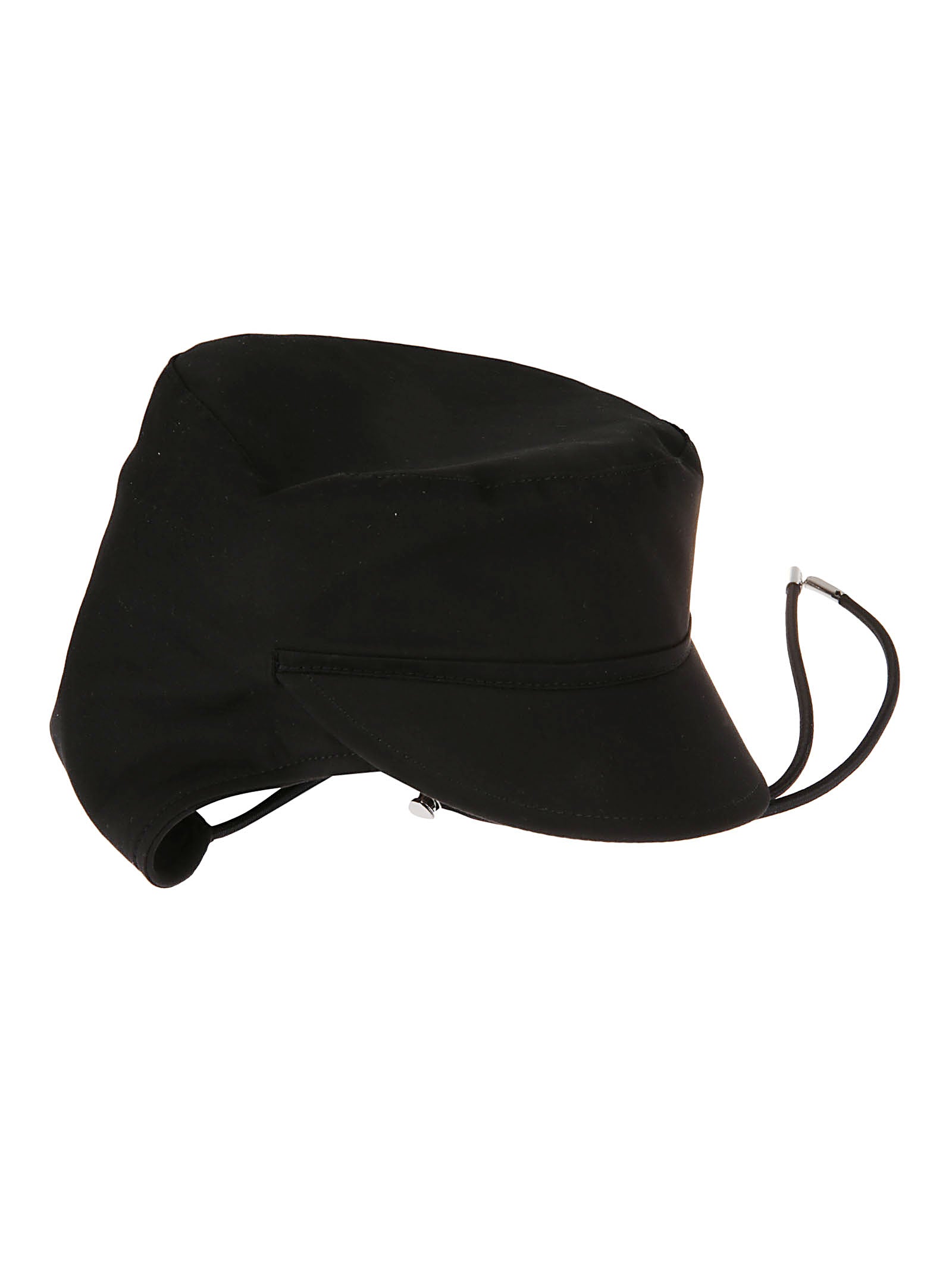 Classic Black Hat with Structured Crown