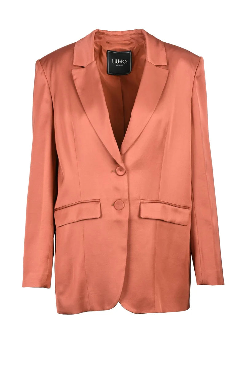 Satin Jacket - Rust