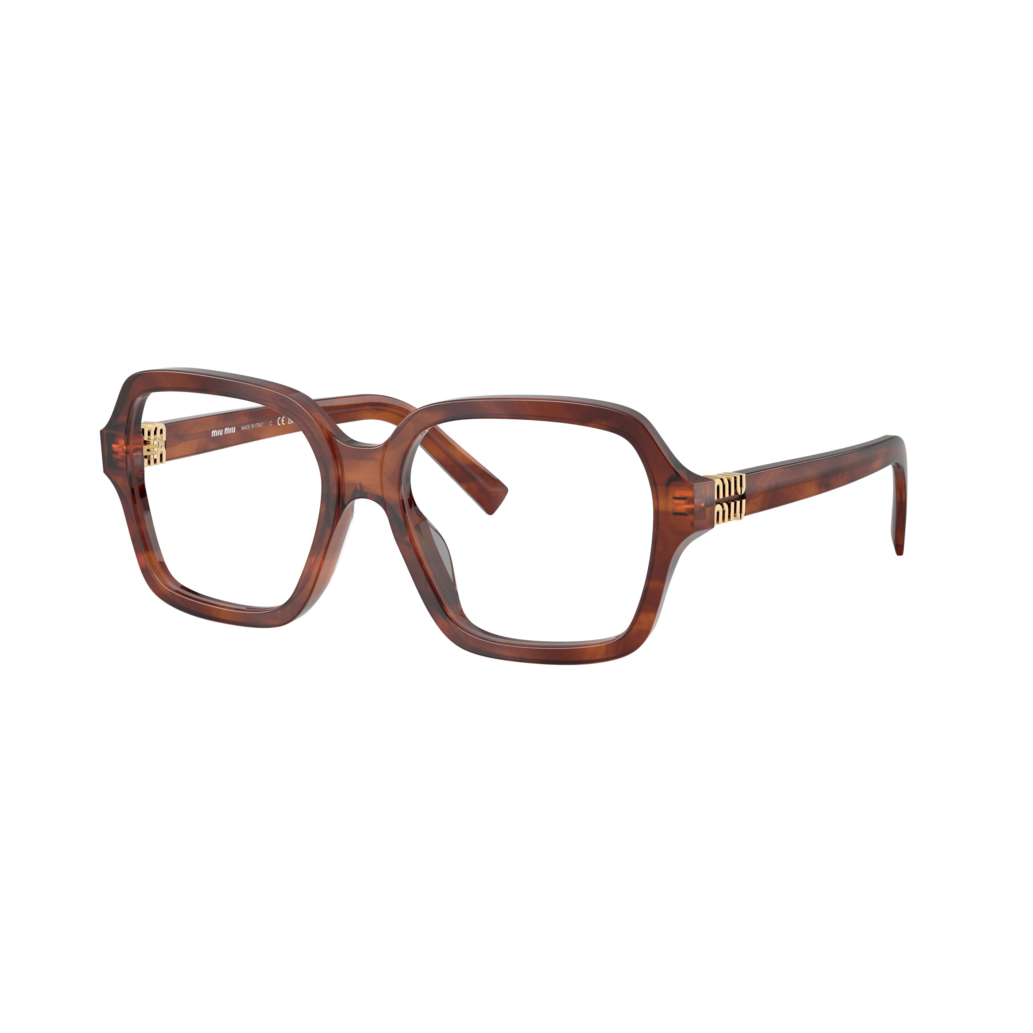0mu 03yv Oversized Tortoiseshell Square Frame Eyeglasses