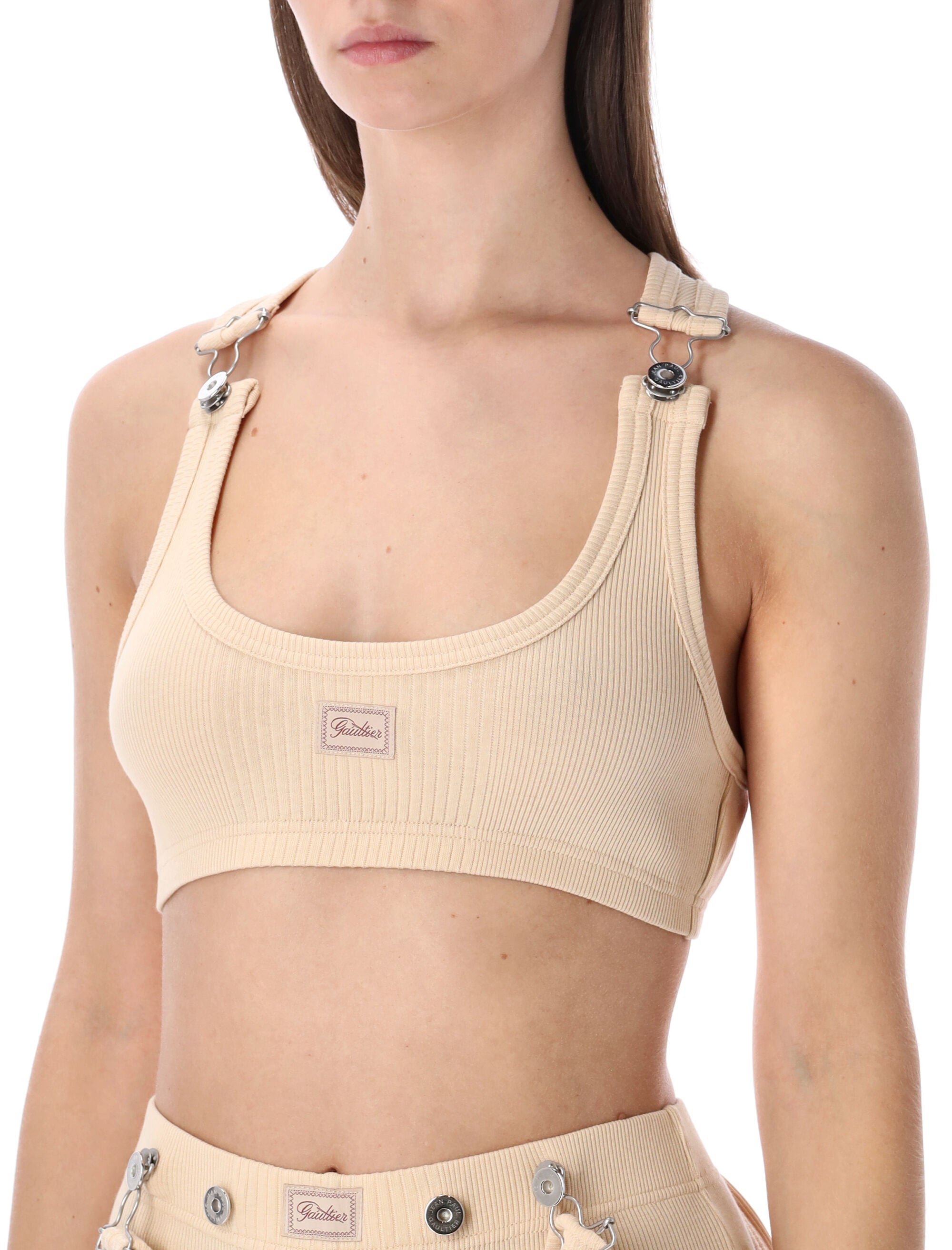 Ribbed Patch Bra