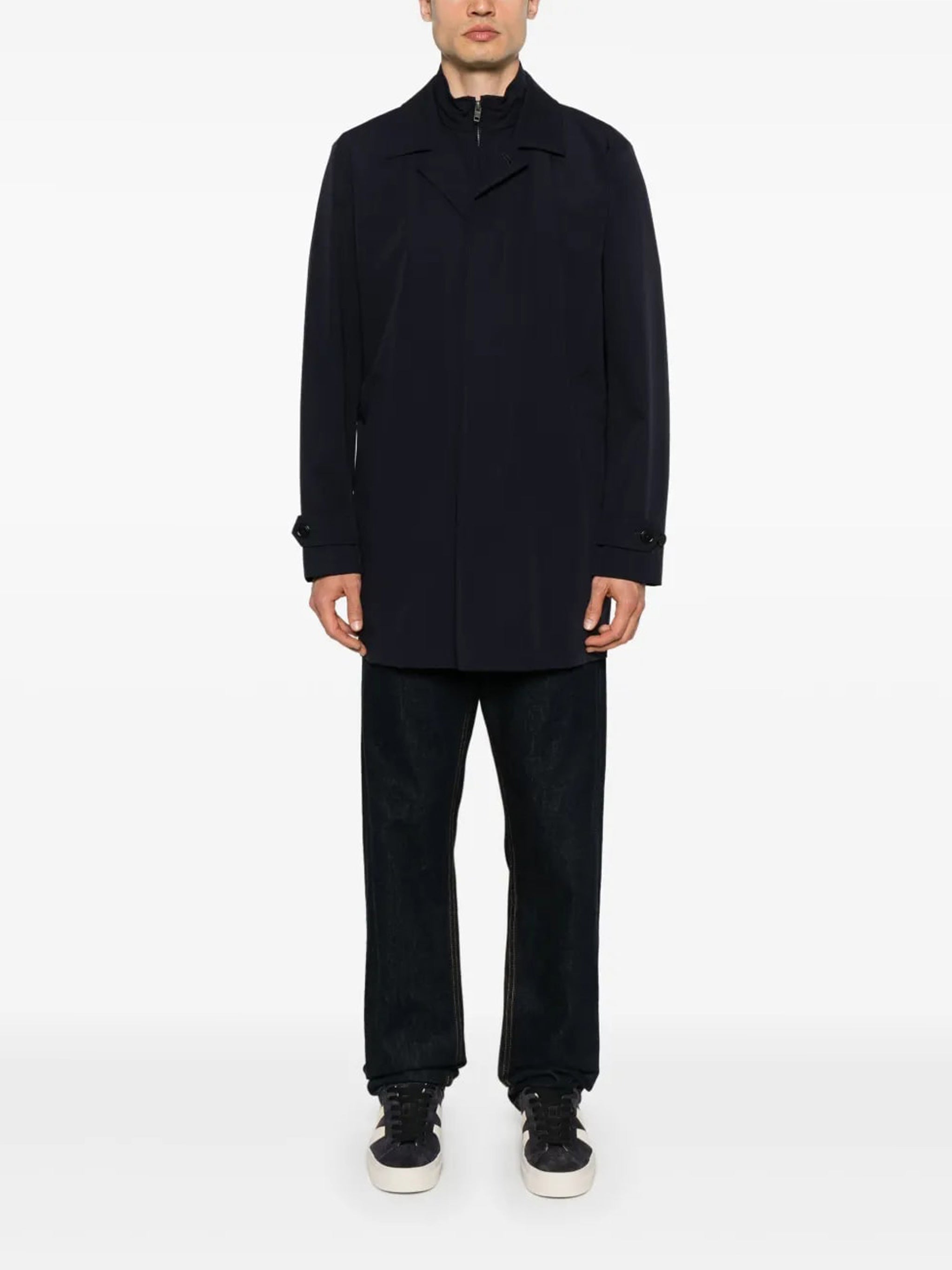Morning Stretch Minimalist Black Mens Jacket