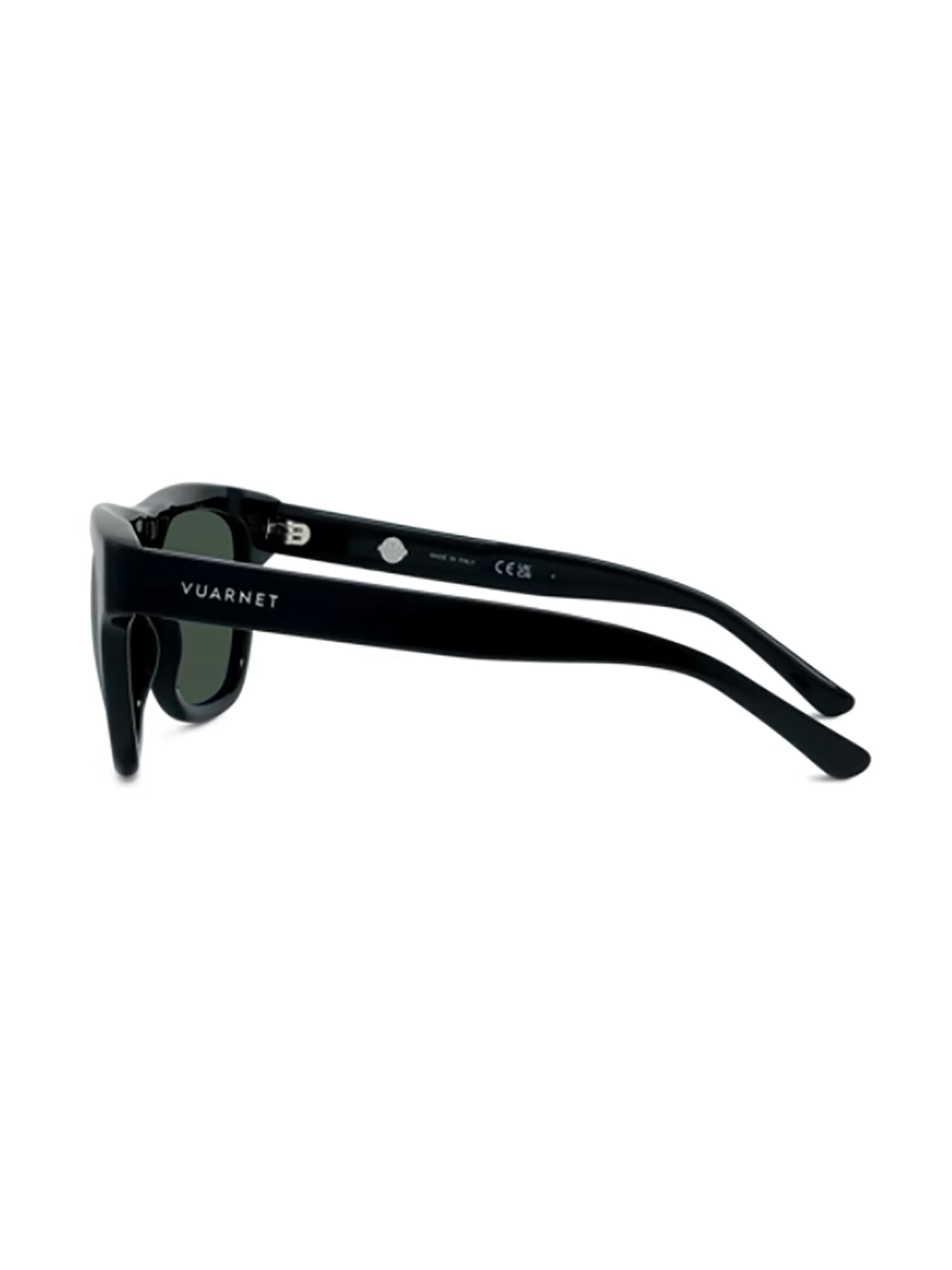 Black VU40033I Rectangular Green Sunglasses
