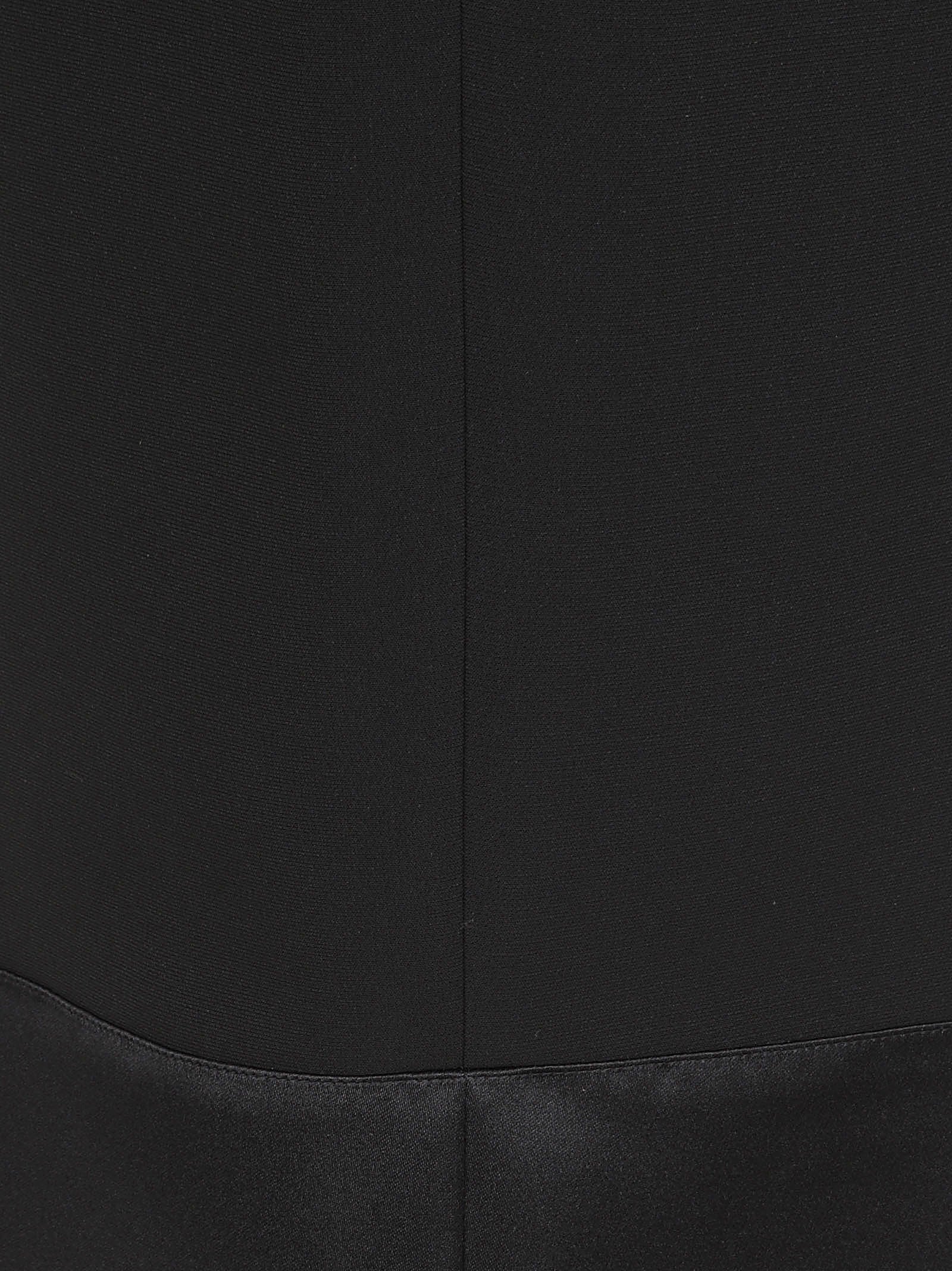 Cropped Trousers With Wide Satin Cuff