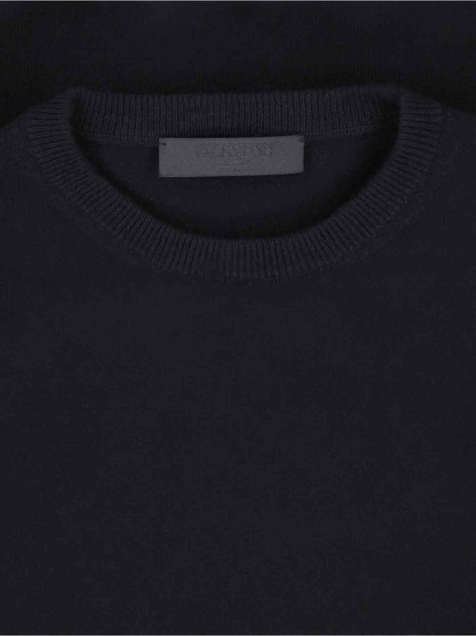 Ruffle Sweater – Black