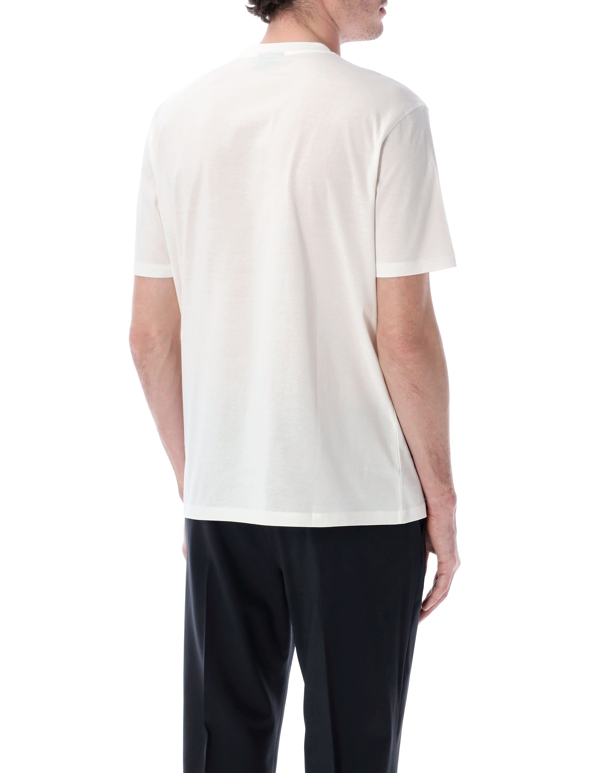 Black Intarsia Logo T-Shirt