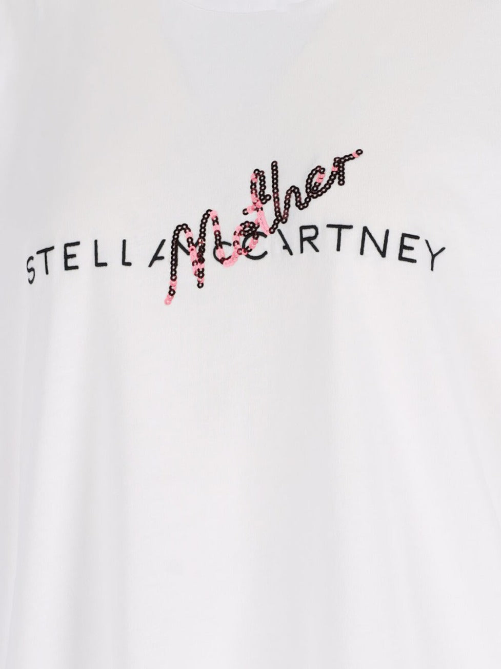 Logo Sequin T-Shirt – White