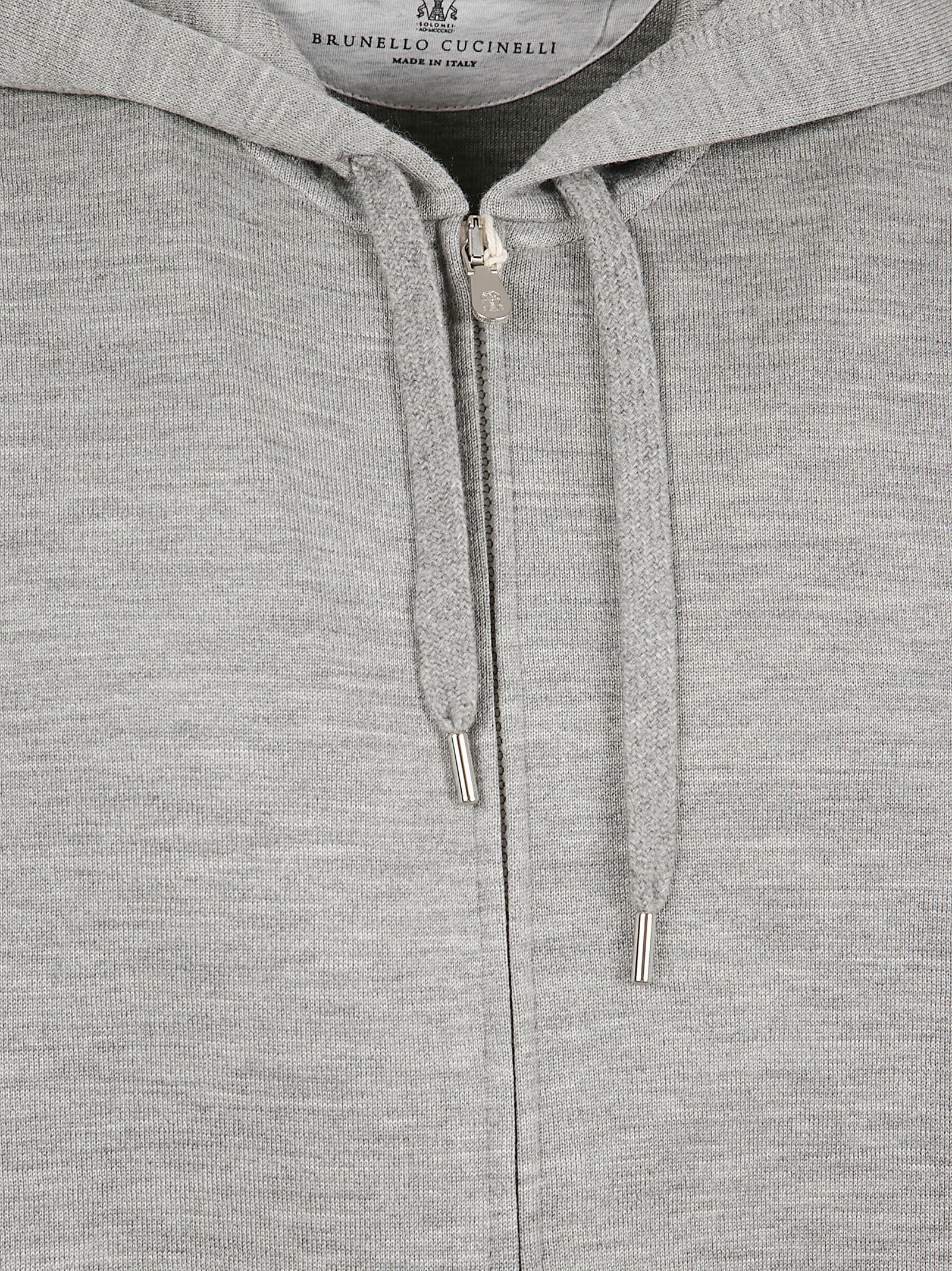 Heathered Grey Hooded Sweatshirt