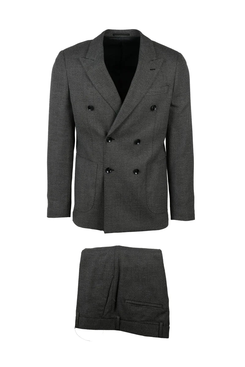 Double-Breasted Suit - Grey
