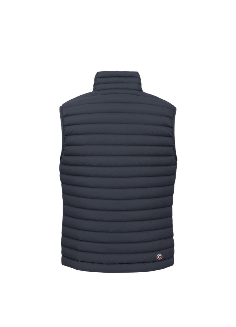 Quilted Sleeveless Coat with Adjustable Hem