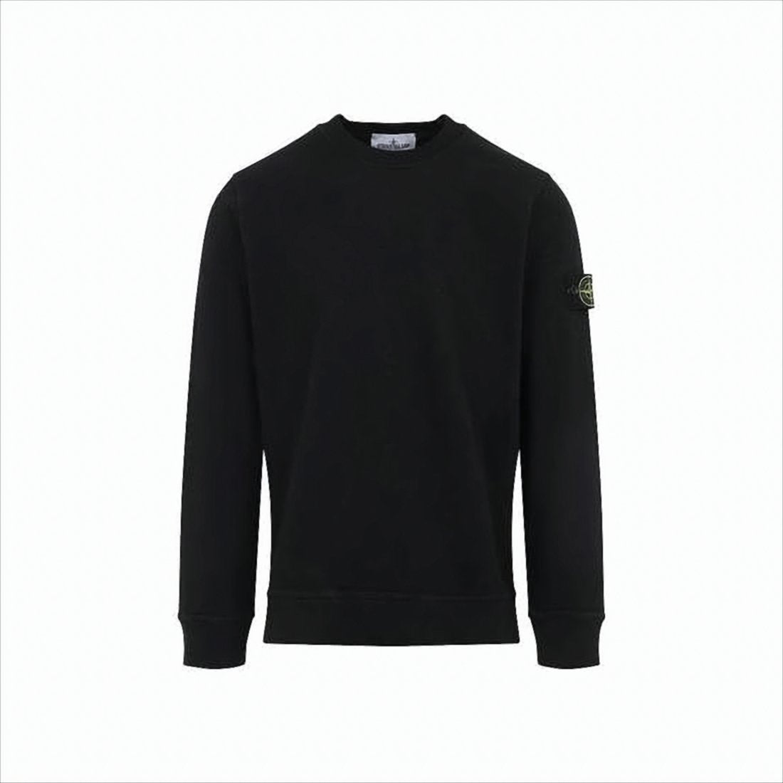 Long-Sleeve Crewneck Sweatshirt with Distinctive Patch