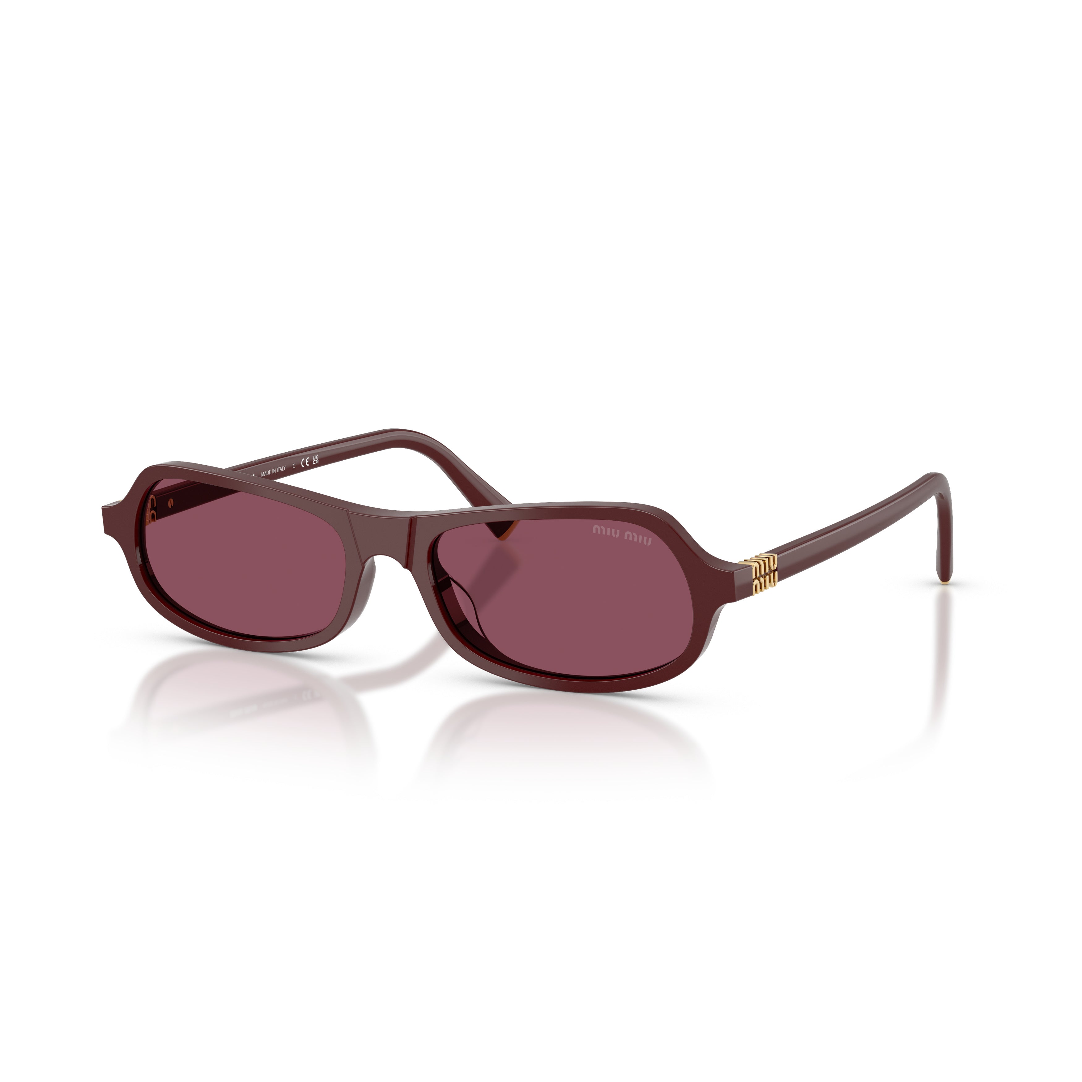 0mu B10su Rectangular Acetate Sunglasses