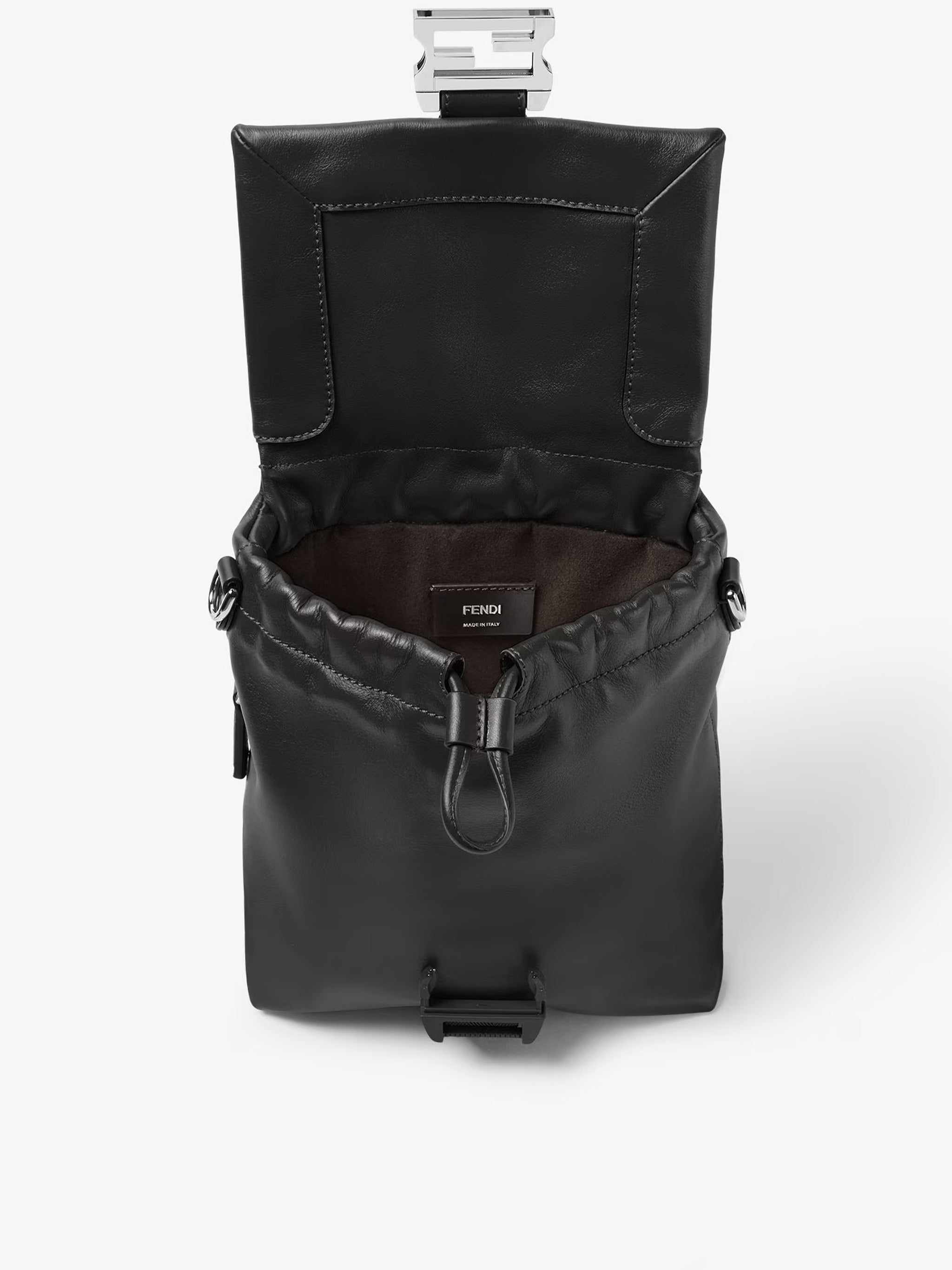Baguette Crossbody Vit Malib Smooth Leather Bag