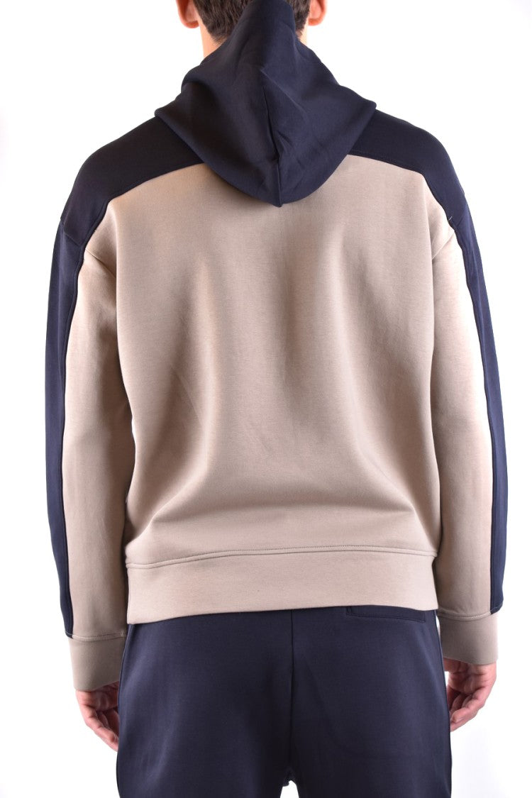 Two-Tone Sweatshirt With Embroidered Logo