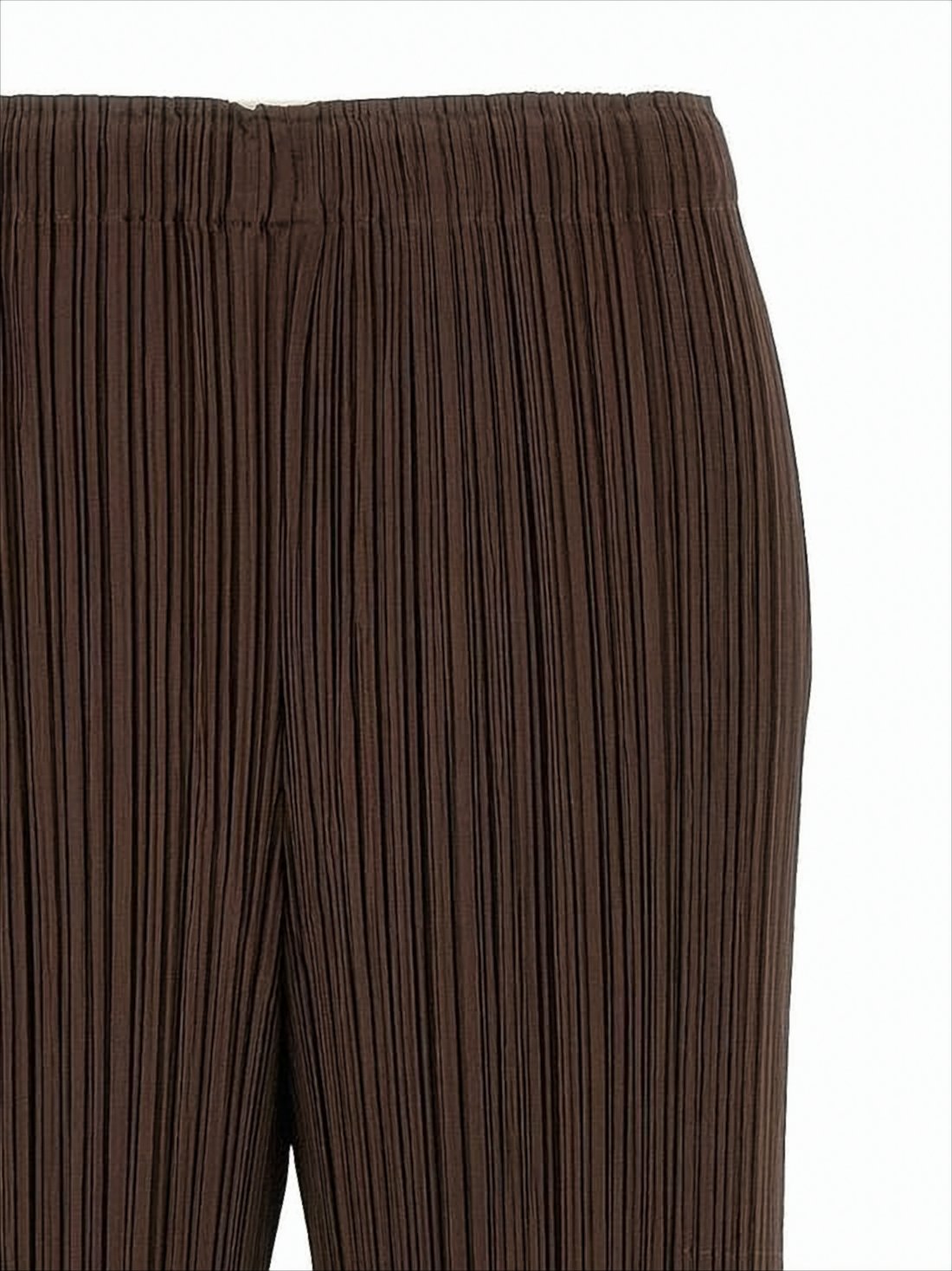 Cropped Wide-Leg Pants with Fine Pleats