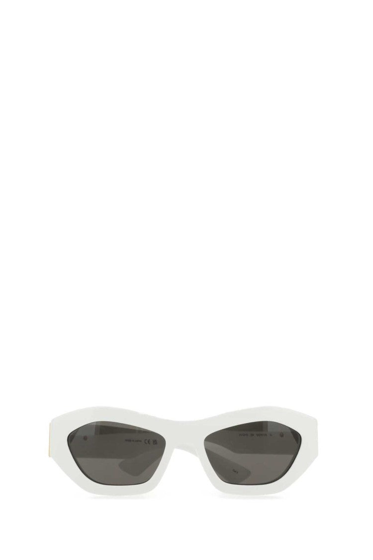 Hexagonal Faceted Acetate Sunglasses