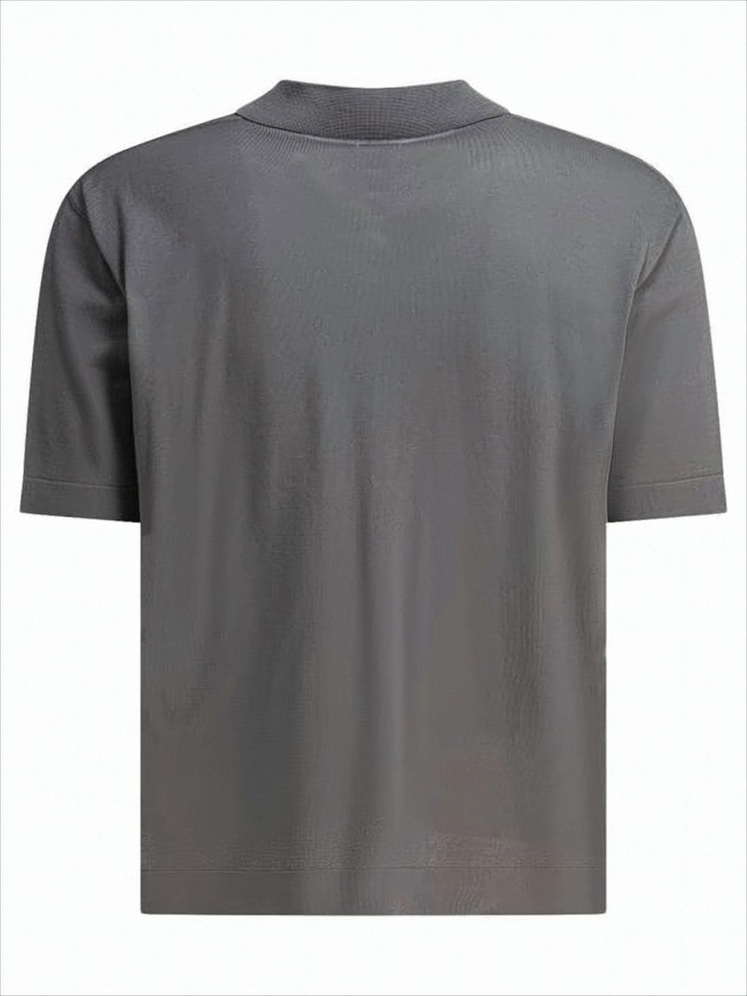 Relaxed-Fit Short-Sleeved Knit Top