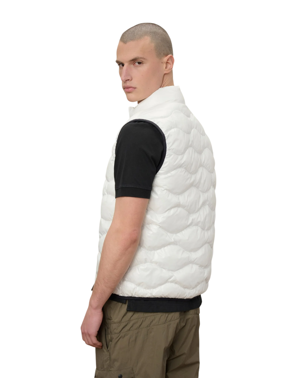 Wave Quilted Sleeveless Padded Vest
