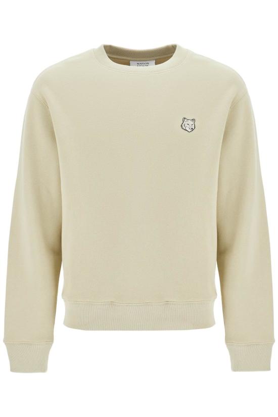 Cropped Long-Sleeved Sweatshirt With Embroidered Fox Emblem