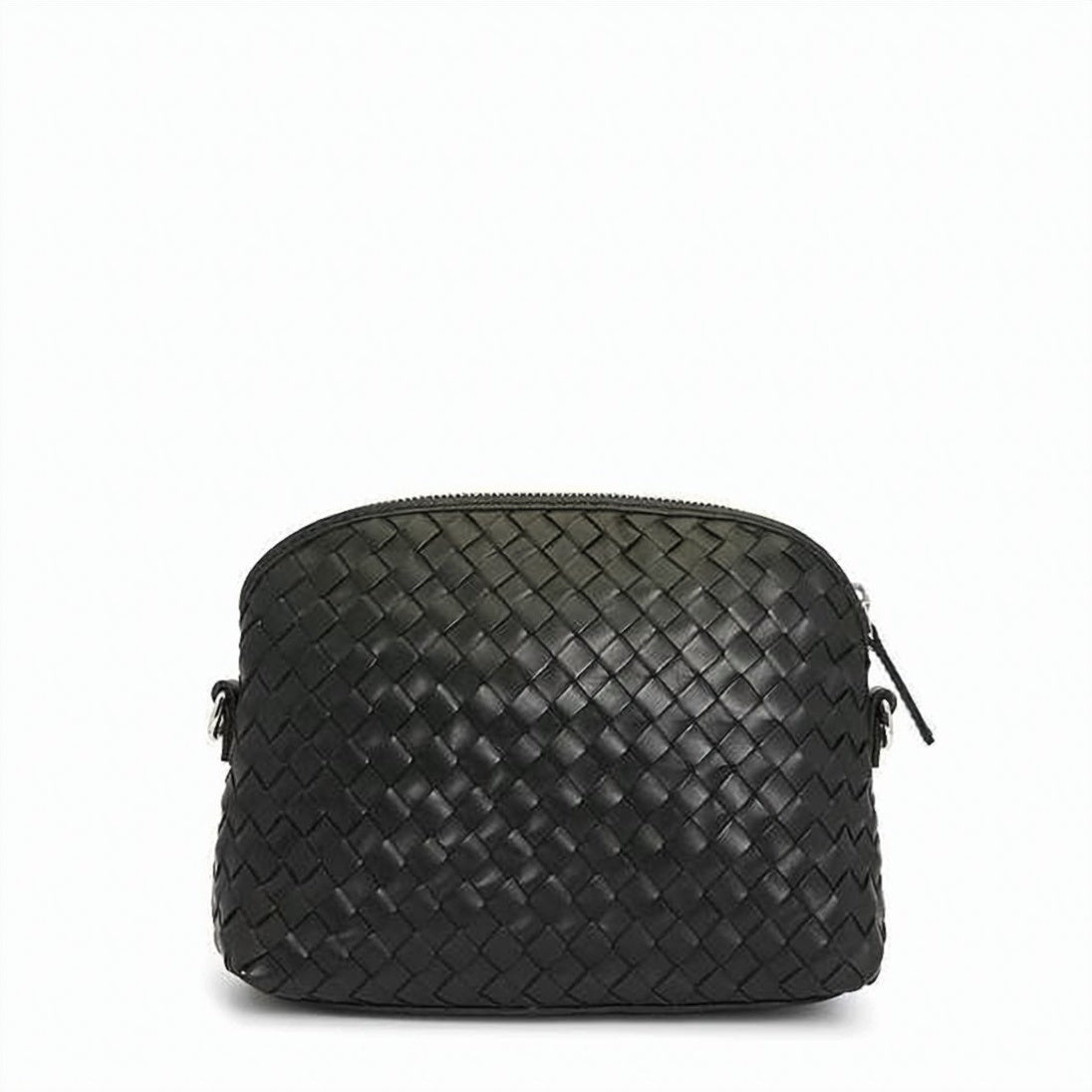 Woven Buffalo Leather Crossbody Bag
