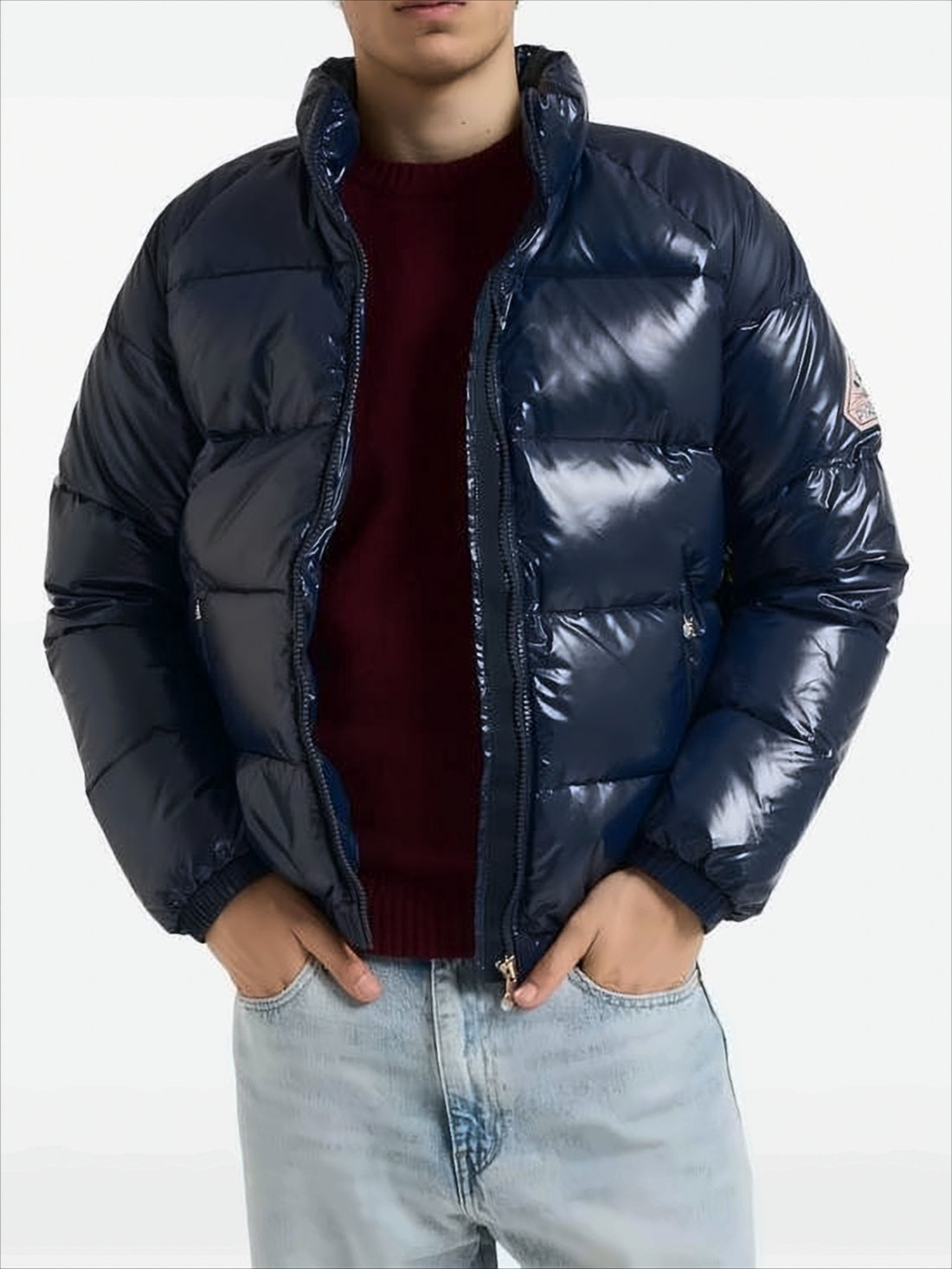 Quilted High Collar Down Jacket