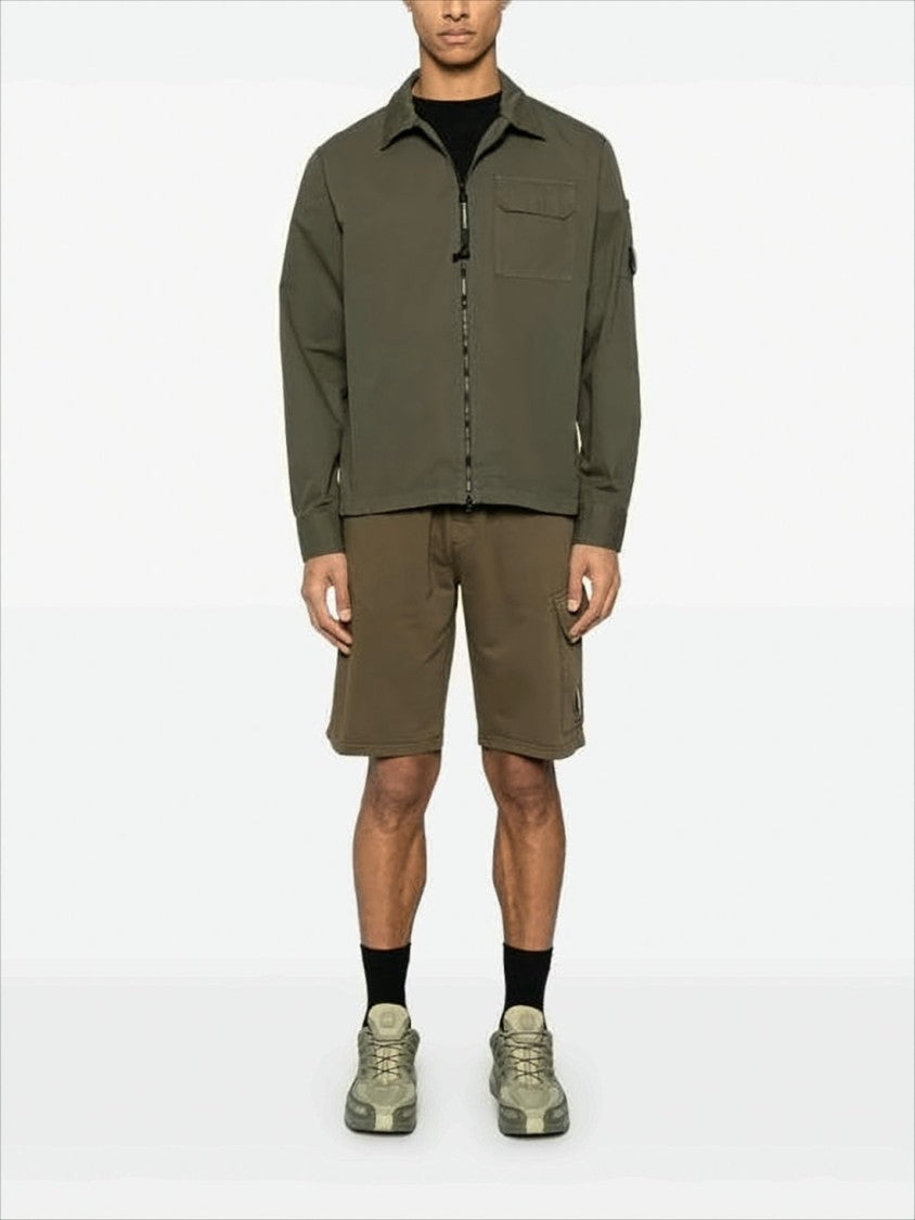 Relaxed Fit Brown Shorts With Cargo Pocket