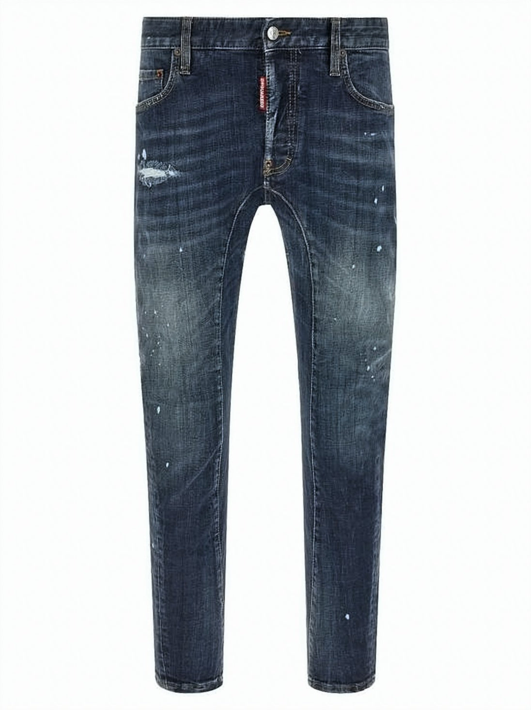 Distressed Grey Slim Fit Denim Pants