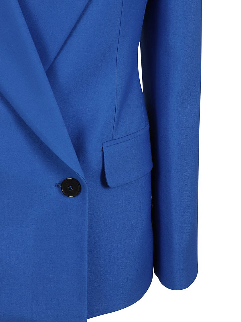 Double-Breasted Structured Jacket With Wide Lapels