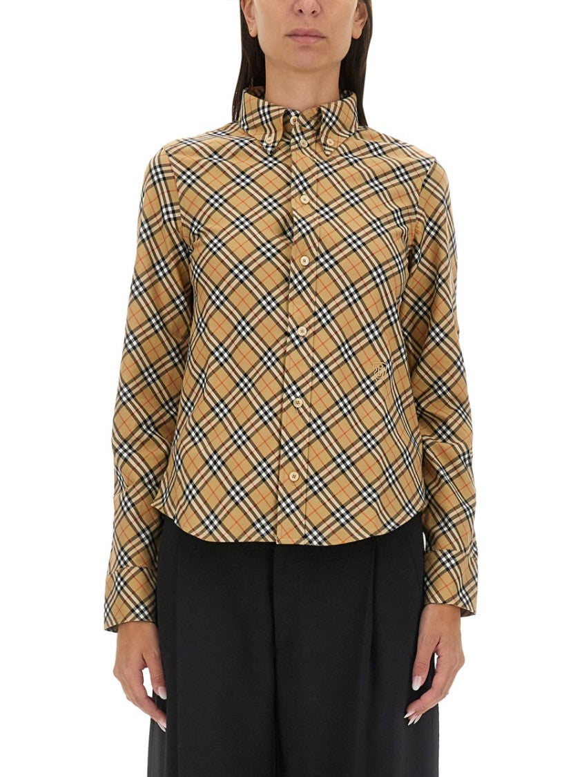 Slim-Fit Cotton Check Shirt