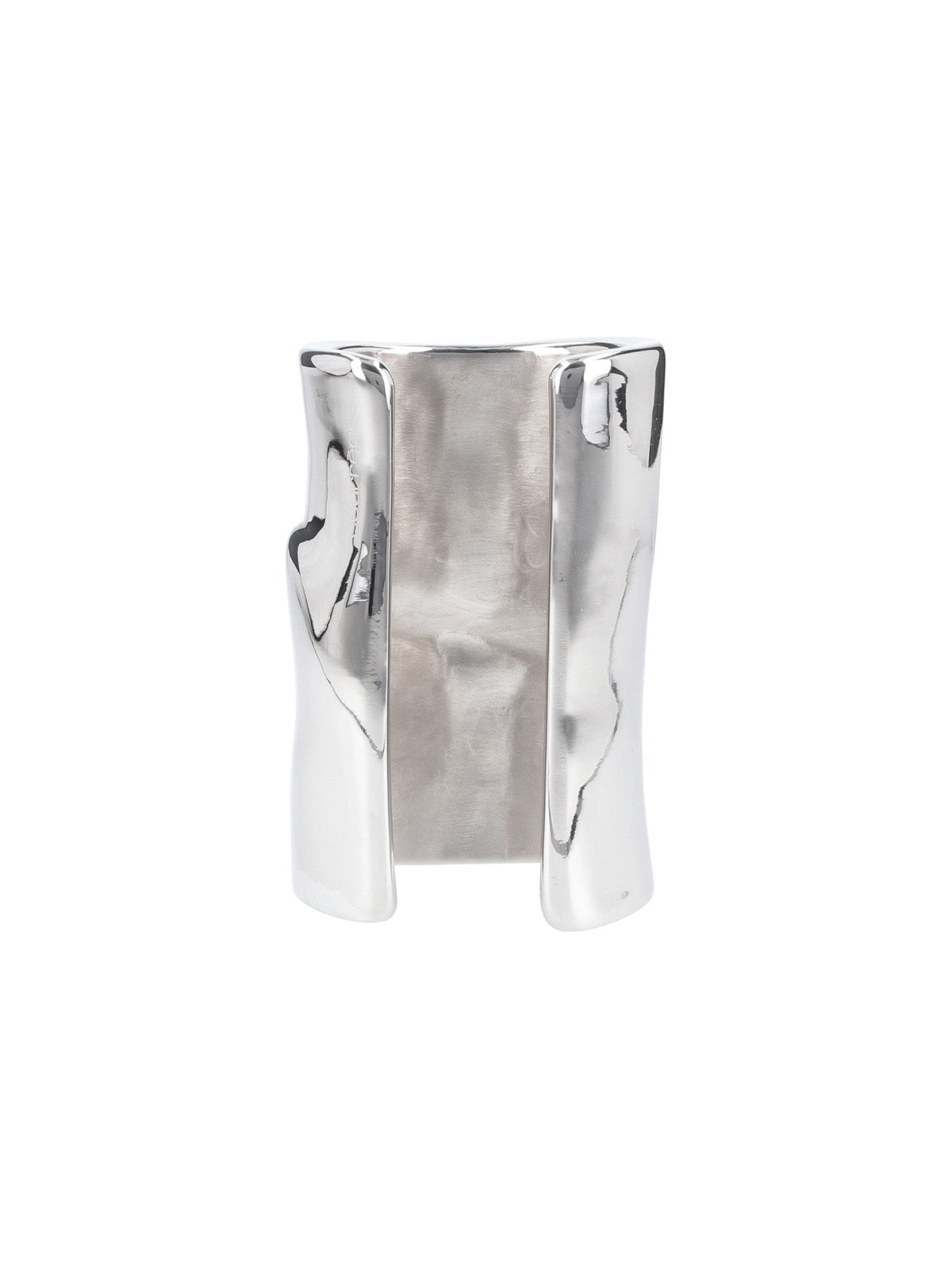 Silver Melting 32 Degrees Sculptural Bracelet