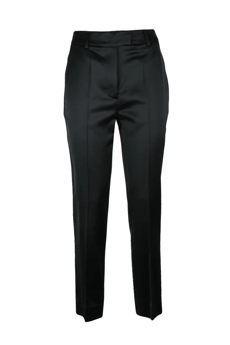 Straight Leg Black Trousers