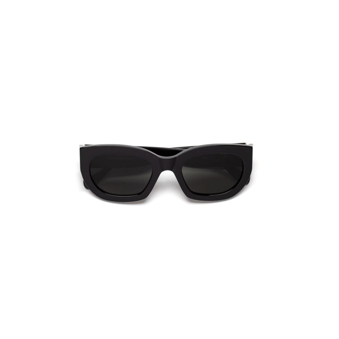 Alva Black Bold Acetate Sunglasses