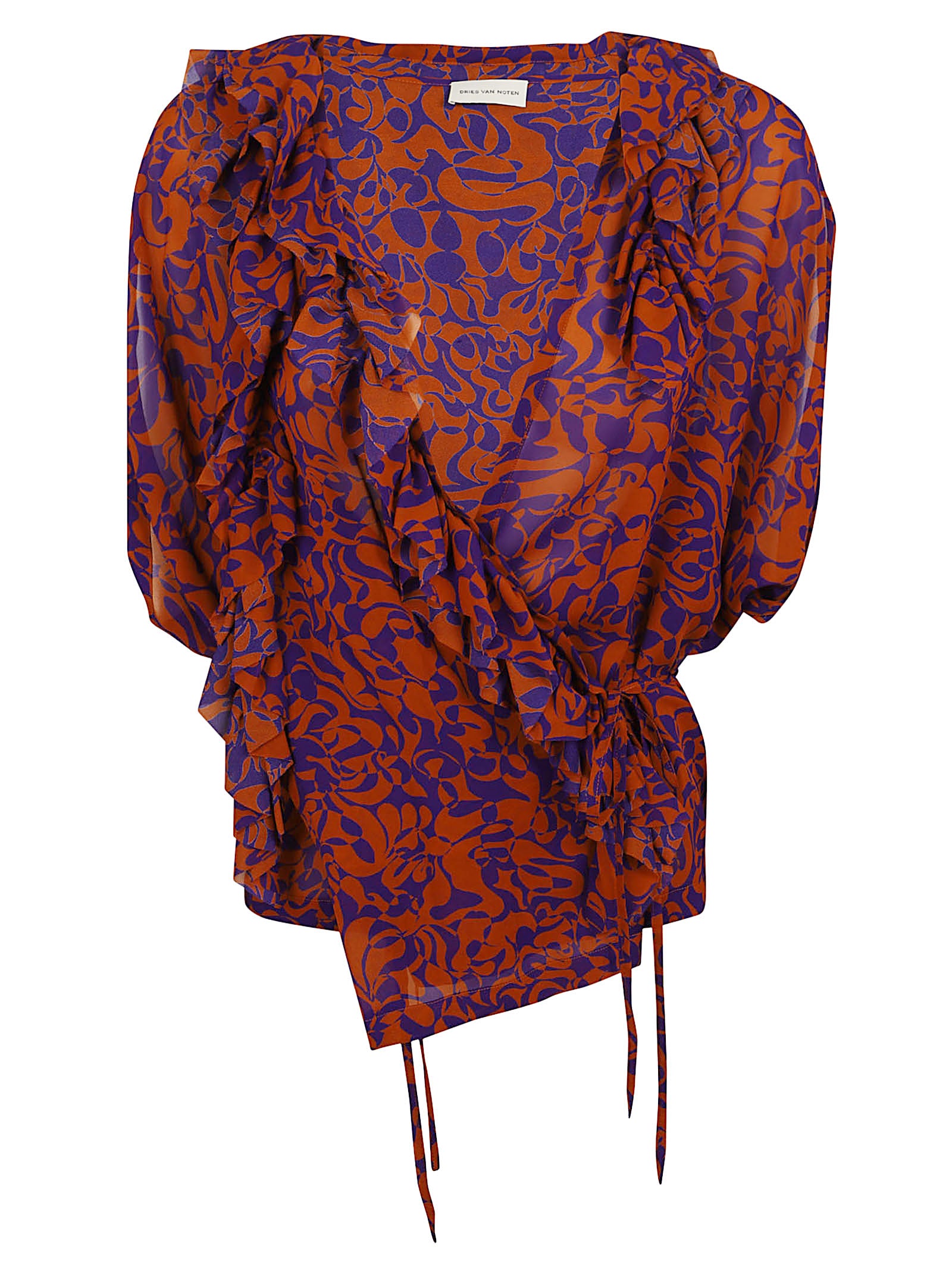 Vibrant Abstract Pattern Blouse